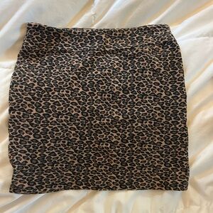 Cat Print Body-cone Mini Skirt